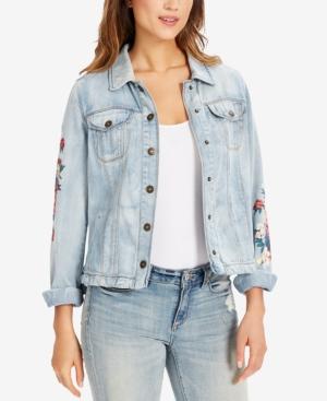 Vintage America Soleil Cotton Printed Denim Jacket