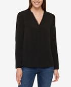 Tommy Hilfiger Bridal-button Top, Created For Macy's