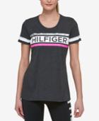 Tommy Hilfiger Striped Logo T-shirt, Created For Macy's