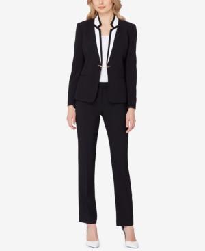 Tahari Asl Embellished Colorblocked Pantsuit