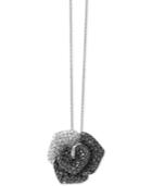 Effy Diamond Rose Pendant Necklace (2 Ct. T.w.) In 14k White Gold