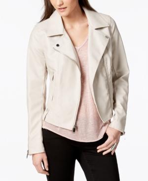 French Connection Faux-leather Peplum Jacket
