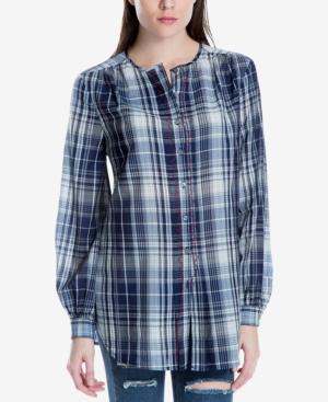 Max Studio London Plaid Tunic Shirt, Created For Macy's