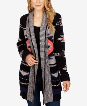 Lucky Brand Open-front Shawl-collar Cardigan
