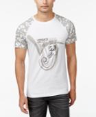 Versace Jeans Brush-stroke Logo-graphic T-shirt