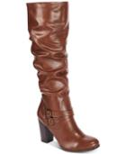 Style & Co Sophiie Wide-calf Ruched Dress Boots, Created For Macy's Women's Shoes