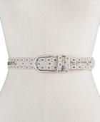 Inc International Concepts Stud And Stone Perforated Pant Belt, Only At Macy's