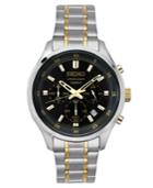 Seiko Men's Chronograph Special Value Two-tone Stainless Steel Bracelet Watch 43mm
