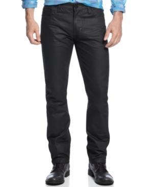 Ring Of Fire Coated Slim-fit Straight-leg Jeans, Park La Brea Wash