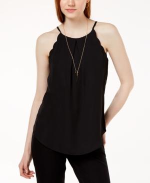 Bcx Juniors' Scalloped-edge Blouse