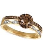Le Vian Chocolatier Diamond Two-row Halo Ring (5/8 Ct. T.w.) In 14k Gold