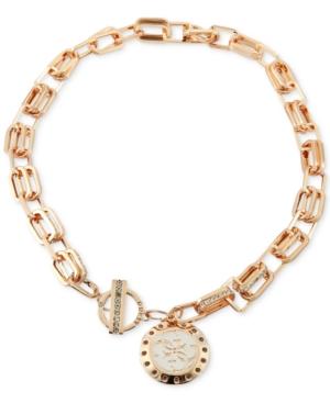 Guess Pave Link & Charm 16 Pendant Necklace