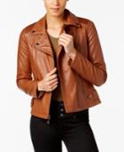 Guess Studded Faux-leather Moto Jacket, A Macy's Exclusive