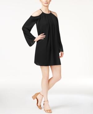 Bar Iii Cold-shoulder Chiffon Dress, Only At Macy's