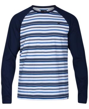 Hurley Men's Stripe Thermal Knit Raglan Sleeve Shirt