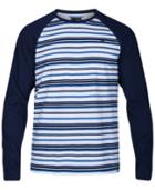 Hurley Men's Stripe Thermal Knit Raglan Sleeve Shirt