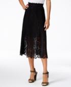 Rachel Rachel Roy Floral-lace Midi Skirt, Created For Macy's