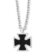 Effy Men's Onyx (19mm) Celtic Cross Pendant Necklace In Sterling Silver