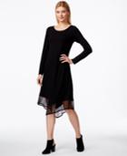 Eileen Fisher Long-sleeve Asymmetrical-hem Dress