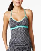 Anne Cole Locker Heathered Active Tankini Top Women's Swimsuit