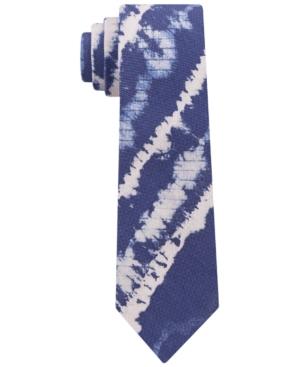 Tommy Hilfiger Men's Indigo Tie-dye Slim Tie