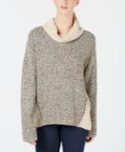 Bcx Juniors' Colorblocked Cowl-neck Sweater