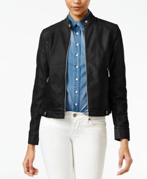 Jou Jou Juniors' Faux-leather Jacket