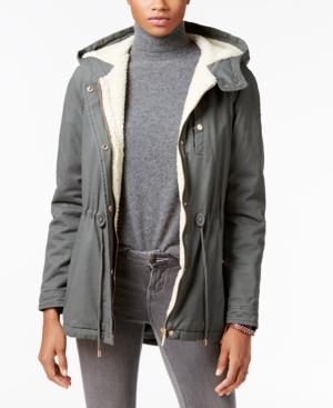 Collection B Juniors' Hooded Anorak, Only At Macy's