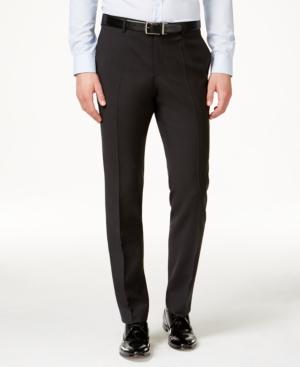 Hugo Men's Black Slim-fit Pants