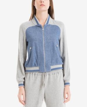 Max Studio London Colorblocked Bomber Jacket