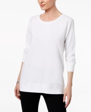 Karen Scott 3/4-sleeve Sweatshirt, Created For Macy's