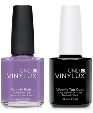 Creative Nail Design Vinylux Lilac Longing Nail Polish & Top Coat (two Items), 0.5-oz, From Purebeauty Salon & Spa