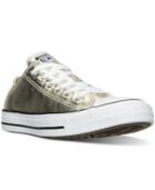 Converse Unisex Chuck Taylor Ox Metallic Leather Casual Sneakers From Finish Line