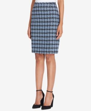 Tahari Asl Houndstooth-print Pencil Skirt