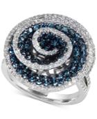 Effy Diamond Swirl Ring (2-1/5 Ct. T.w.) In 14k White Gold