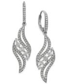 Danori Crystal And Pave Swirl Drop Earrings, Created For Macy's