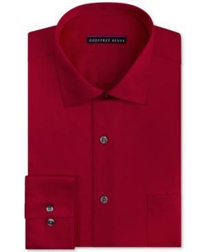 Geoffrey Beene Non-iron Sateen Solid Dress Shirt