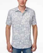 Tommy Bahama Men's Tidepool Cruiser Floral-print Seersucker Short-sleeve Shirt