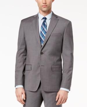Dkny Men's Modern-fit Stretch Neat Suit Jacket