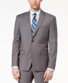 Dkny Men's Modern-fit Stretch Neat Suit Jacket