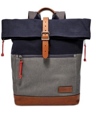 Fossil Men's Defender Colorblocked Roll-top Backpack