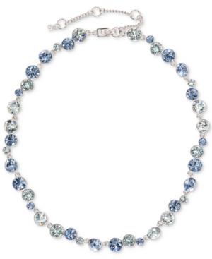 Givenchy Silver-tone Multi-crystal Collar Necklace