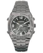 Unlisted Watch, Men's Analog Digital Gunmetal Plated Bracelet Ul1069