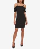 Jessica Simpson Embroidered Cold-shoulder Dress