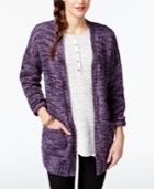 G.h. Bass & Co. Marled Open-front Cardigan