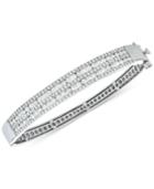 Diamond Multi-row Bangle Bracelet (3-1/2 Ct. T.w.) In 14k White Gold