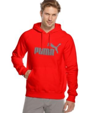 Puma Fleece, Logo Pullover Hooded Fleece