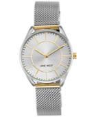 Nine West Women's Two-tone Stainless Steel Mesh Bracelet Watch 34mm Nw-1923svtt