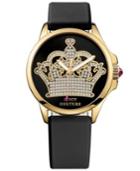 Juicy Couture Women's Jetsetter Black Silicone Strap Watch 38mm 1901142