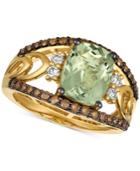Le Vian Chocolatier Green Amethyst (2-5/8 Ct. T.w.) & Diamond (5/8 Ct. T.w.) Ring In 14k Gold